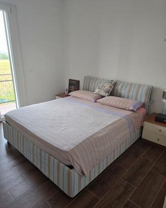 LETTO MATRIMONIALE CONTENITORE + MATERASSO