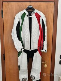 Tuta di pelle moto intera