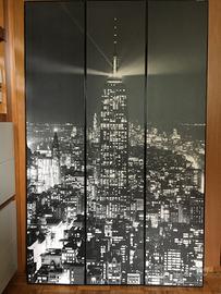 STAMPA EMPIRE STATE BUILDING in b/n -3parti