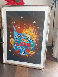 Ugo Nespolo Serigrafia 