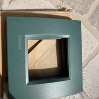 Placca 2 moduli bticino living verde