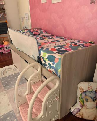 Letto singolo rialzato