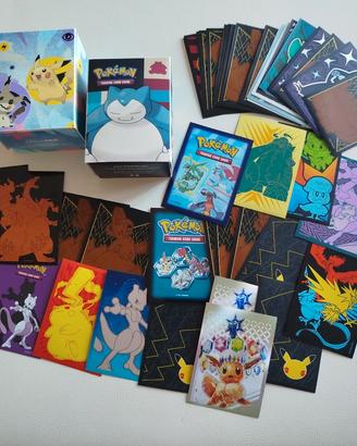 lotto Pokemon porta mazzo collezione sleeve carte