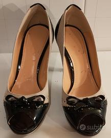 eleganti décolleté punta aperta bicolore n⁰38