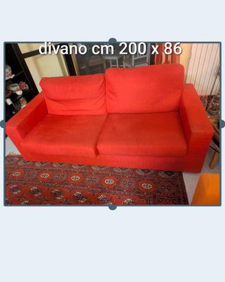 divano due posti cm 200 x 86