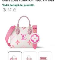 nuova Louis Vuitton on the go pm rosa 