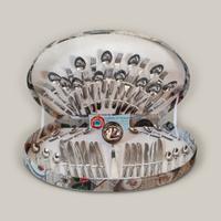 Set posate acciaio inox - ABERT - anni '50