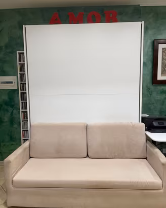 Letto a scomparsa con materasso