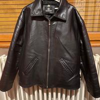 Giacca chiodo in pelle Made in italy taglia L