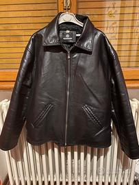 Giacca chiodo in pelle Made in italy taglia L