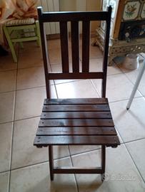 sedie in legno da interno/ esterno di qualità 