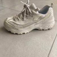 Scarpe Skechers bianche da ginnastica da ragazzina