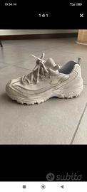 Scarpe Skechers bianche da ginnastica da ragazzina