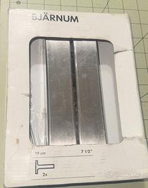 Staffe mensola alluminio 7,5" Ikea Bjarnum