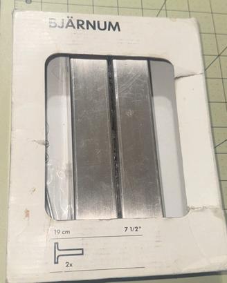 Staffe mensola alluminio 7,5" Ikea Bjarnum