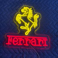 Lampada led insegna neon ferrari