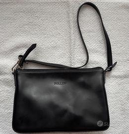 Borsetta Pollini nera in pelle