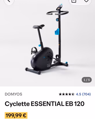 Cyclette decatlon eb120