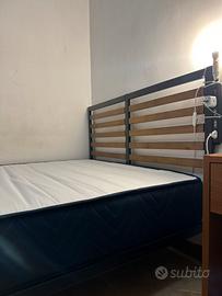 Struttura letto + materasso una piazza e mezza