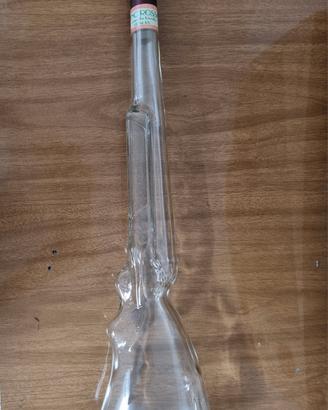 Bottiglia in vetro a forma di fucile da collezione