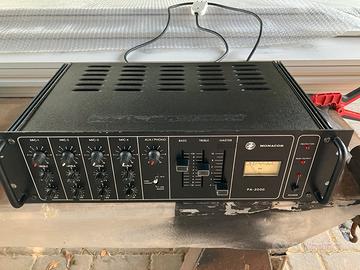 Mixer amplificato PA2000 Monacor