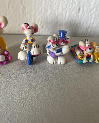 Lotto 4 Diddle action figure statuette personaggi