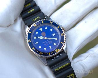 Orologio Polizia di stato sub 100m acciaio vintage