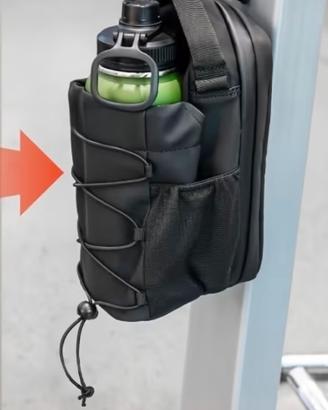 Borsa palestra magnetica porta borraccia e oggetti