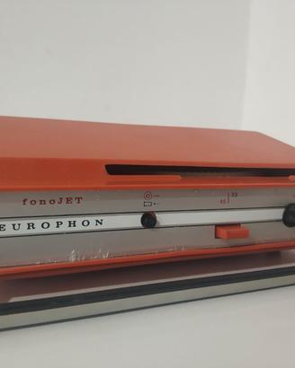 Mangiadischi Europhon Fonojet, anni 70- funzionant
