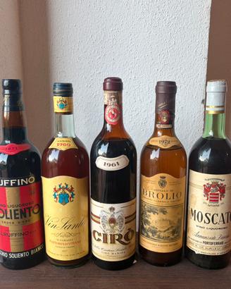 5 Bottiglie Storiche Italiane