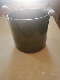 portavasi verde ceramica 