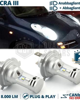 Lampadine LED H4 per NISSAN MICRA 3 Luce Bianca