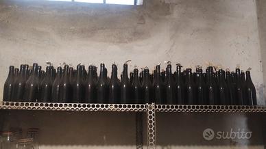 Bottiglie in vetro scure per vino 1 litro