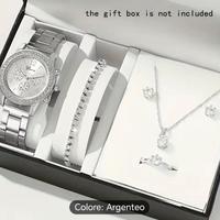 Set orologio bracciale collana orecchini e anello