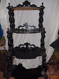 Etagère in legno ebanizzato fine '800