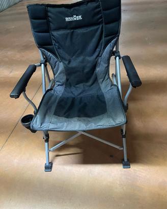 Sedia da campeggio pieghevole Brunner con custodia