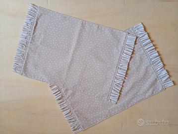 Set 2 tovagliette americane shabby chic in cotone