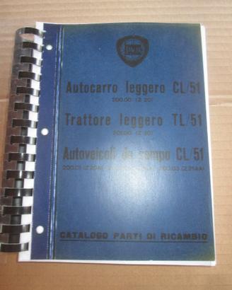 LANCIA CL/51 TL/51 Autocarro Trattore CATALOGO RIC
