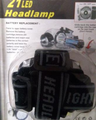 Lampada frontale a led