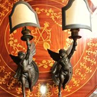 Coppia applique bronzo massiccio 