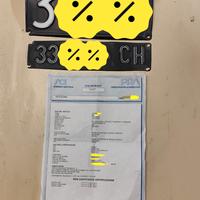 targhe e libretto auto d' epoca fiat 500 D 1964