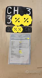 targhe e libretto auto d' epoca fiat 500 D 1964