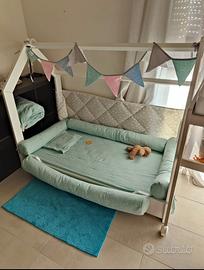 Lettino Montessori Picci Liberty bianco