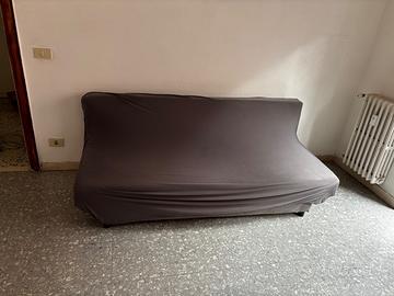 Divano letto + copridivano grigio
