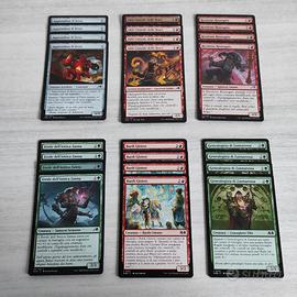 Mazzo carte Magic Rosso Verde MODIFICATE Kamigawa