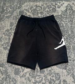 Pantaloncini jordan neri con logo jumpman