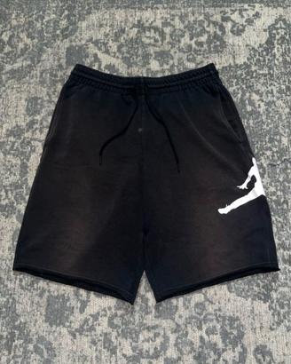 Pantaloncini jordan neri con logo jumpman