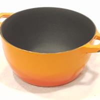 Casseruola Ghisa antiaderente, arancione 18 cm