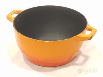 Casseruola Ghisa antiaderente, arancione 18 cm