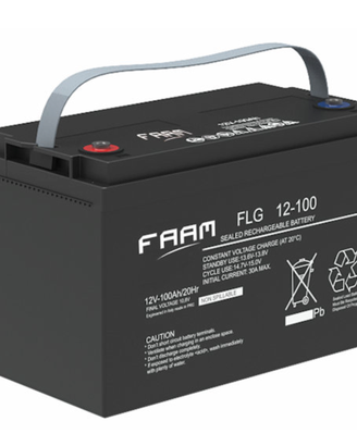 Batteria al GEL FAAM per Camper-Roulot 100Ah Nuova